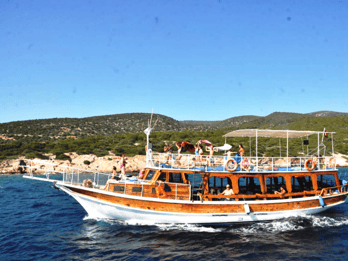 Tour en bateau de Bodrum avec déjeuner : Plages et îles