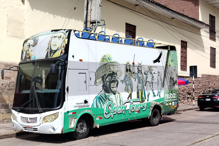 Autocarro aberto na cidade de Cusco, passeio de 3 horas com vistas panorâmicasÔnibus aberto em Cusco, passeio de 3 horas com vistas panorâmicas