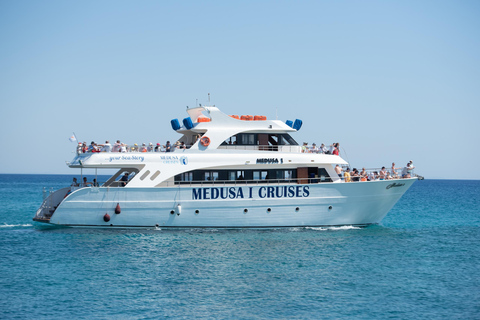 Protaras Medusa Chill Out-Turtle Cruises/Blue Lagoon-SeaCave 4hrs VIP LUXURY Chill-Out Cruise Lunch 2x 30mSwim Best Route