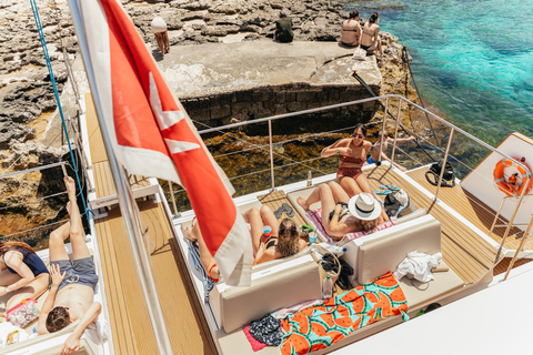 Malta: Blue Lagoon, Beaches &amp; Bays Trip by CatamaranSea Breeze Catamaran Trip - 5/6 Hours