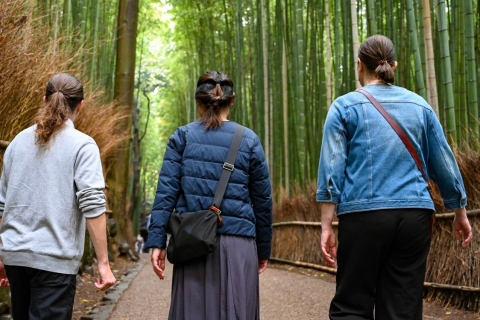 Arashiyama: Bosque de bambú y tour del temploTour temprano en la mañana