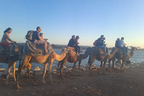 Agadir : Balade à dos de chameau au coucher du soleil avec dîner barbecue et transfert