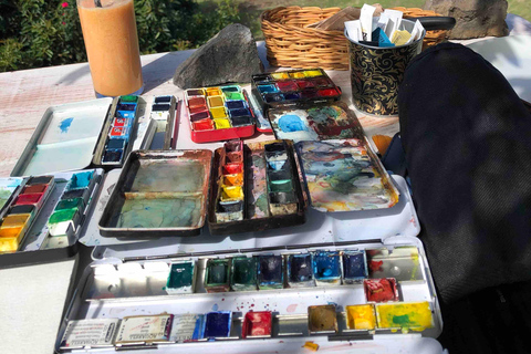 Los Llanos : atelier artistique &quot;Peinture à l&#039;aquarelle de fin d&#039;année&quot;.