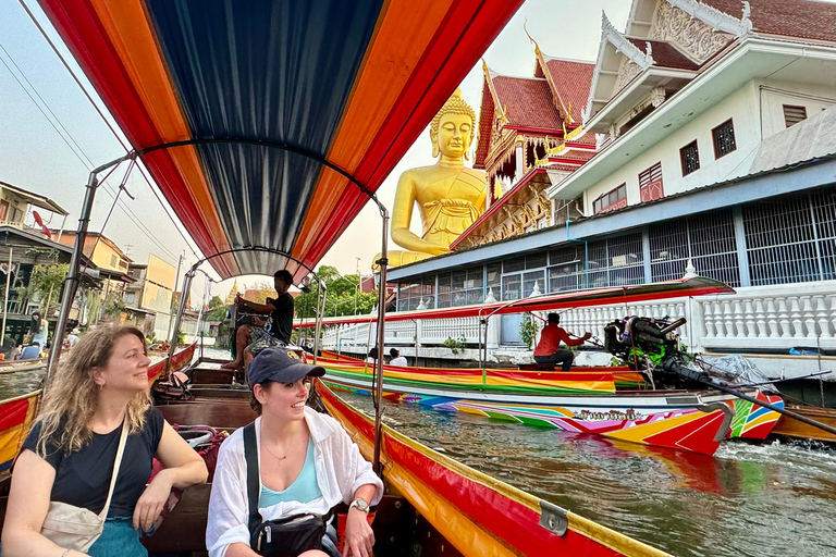 Bangkok: Highlight Tuk-Tuk, Canal Tour, Food Tour & Wat Arun