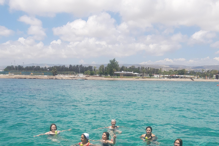 Paphos: de gele boot met glazen bodemPaphos: De boottocht met gele glazen bodem