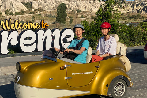 Cappadocia: Vintage Electric Trike Tour – Self-Drive Cappadocia: Vintage Electric Trike – Sunset 2-Hours Ride