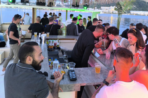 Rhodes Sunset Live DJ Boat Party with Transfer Entry Pass