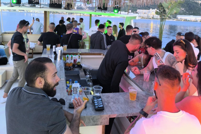 Rhodes Sunset Live DJ Boat Party with Transfer Entry Pass