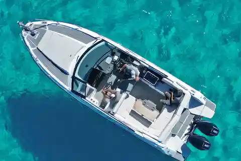 Paros : tour en bateau privé de luxe à Antiparos