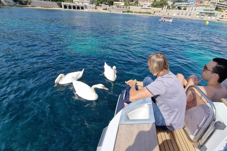 Crucero Premium, baño, aperitivo, Cap Ferrat, Villefranchetour en barco privado de 4 horas