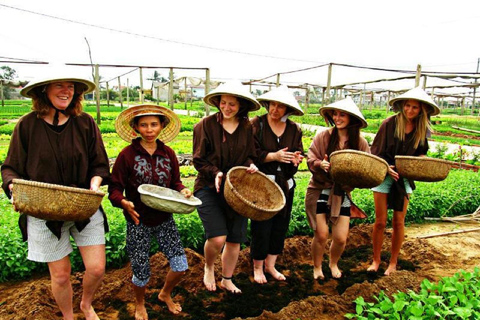 Bicicleta por el campo -Agricultura -Mercado -Clases de cocina en Hoi AnTour privado