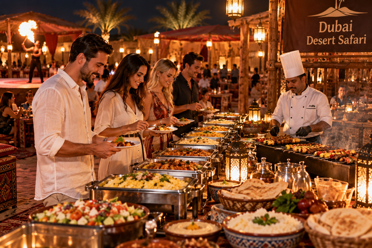 Dubai: Red Dunes Desert Safari with BBQ Dinner & Live Shows