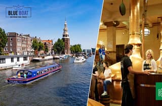Amsterdam: Grachtenrundfahrt und Heineken Experience Ticket