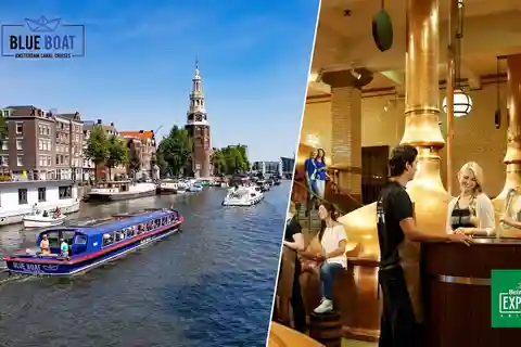 Amsterdam: Rejs po kanałach miejskich i bilet Heineken Experience