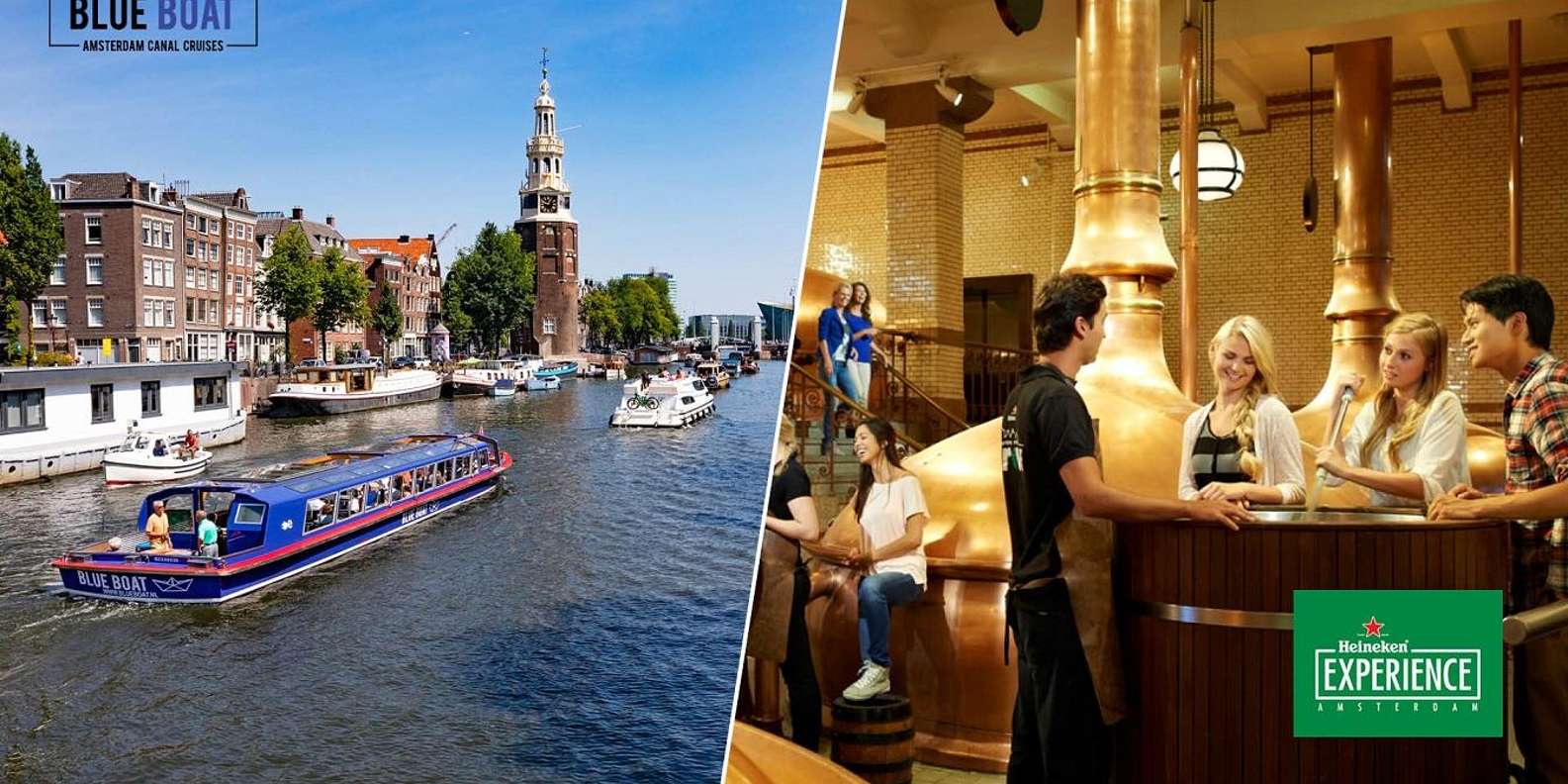 Amsterdam: City Canal Cruise and Heineken Experience Ticket