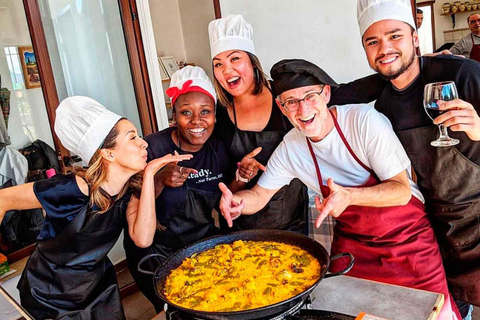 Madrid: Paella and Sangria Workshop with Dinner and Drinks