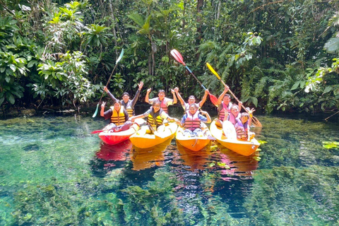 From Ao Nang: Kayaking at Klong Rud with Hotel Transfers