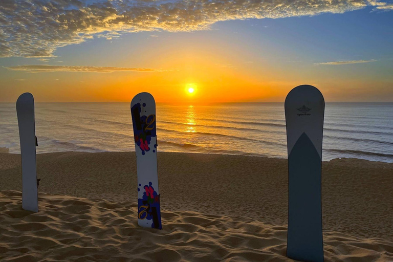 Agadir: Sandboarding with Optional Dinner & Quad Bike Tour Agadir: Sandboarding at Sunset with Dinner & Quad Option