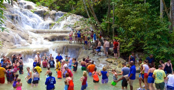 From Montego Bay: Dunn&#39;s River Falls & Horseback Ride Tour