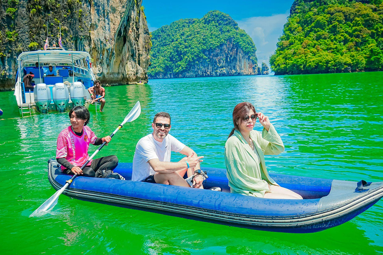 Phuket - James Bond-ön James Bond Island 7 punkter &amp; 6 öar med kanotpaddlingPhuket: James Bond Island Speedboat Tour med kanotpaddling