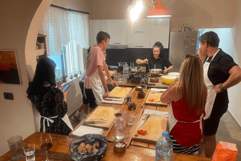 Traditional cooking class with homemade wine in Tirana