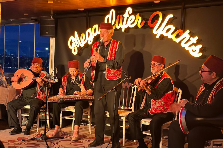 Istanbul: New Year's Eve Bosphorus Cruise w/ Dinner Option VIP Dinner Menu, Alcoholic Drinks, and Hotel Transfer