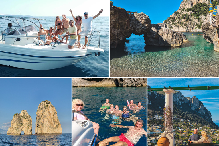Capri & Blue Grotto: Private boat tour from Sorrento CAPRI: full day private tour on ALLEGRA21