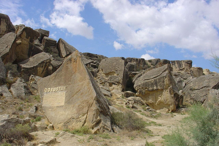 Baku: Gobustan, Mud Volcano, Fire Temple & Burning Mountain Group Tour without Entrance Fees