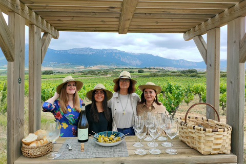 A partir de Bilbau: tour particular a adegas com degustação de vinhos e almoçoEspanhol