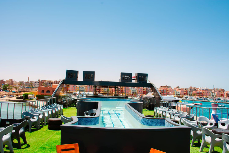 Hurghada: Luxury Catamaran Semi Submarine & Island & Sunset Luxury Catamaran Island With Private Transfer
