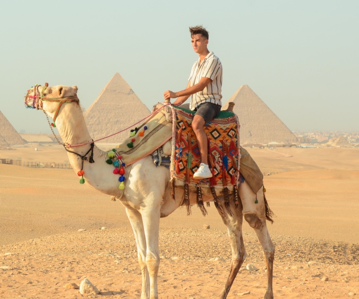 Giza: giro in cammello verso le grandi piramidi