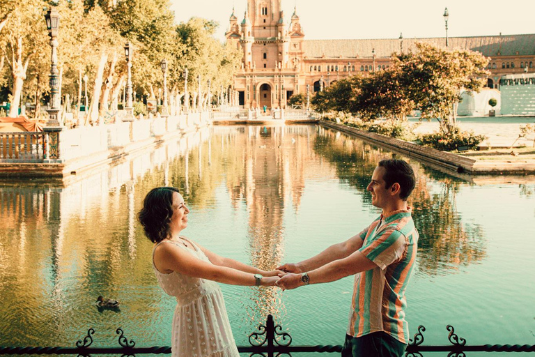 Fotógrafo profesional - Sesión de fotos en la Plaza de España.Fotógrafo profesional. Sesión de fotos en la Plaza de España