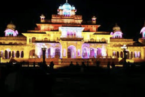 Delhi: Heritage Night Walking Tour with Food Tasting Old and New Delhi Night Views ( Car, Guide, Ticket, Dinner )