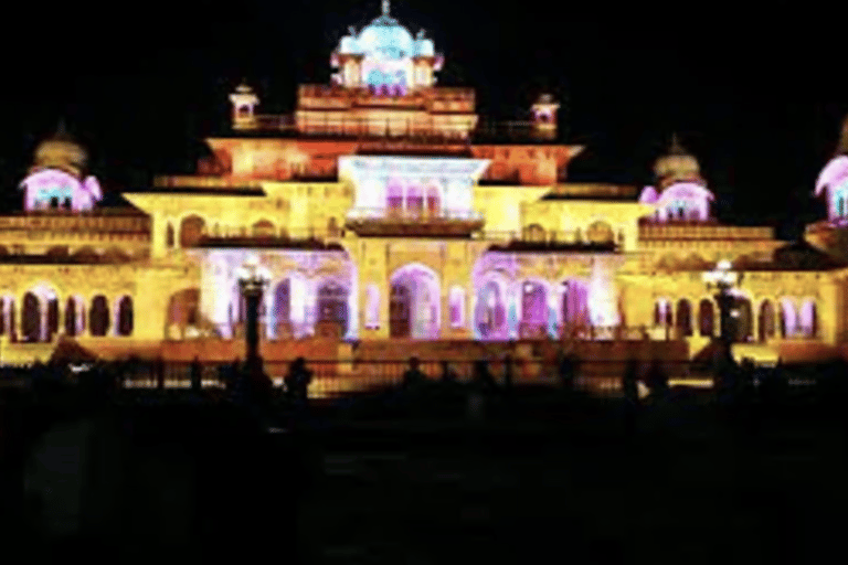 Delhi: Heritage Night Walking Tour with Food Tasting Old and New Delhi Night Views ( Car, Guide, Ticket, Dinner )