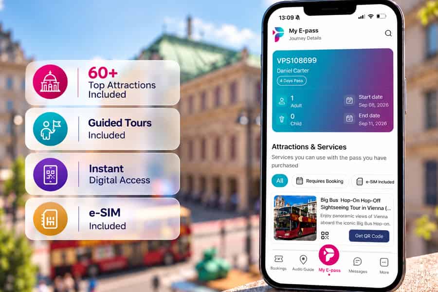 Wien E-Pass: Top-Attraktionen mit Einlass ohne Anstehen. Foto: GetYourGuide