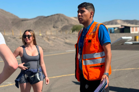 From Ica or Huacachina: Nazca, complete experience, flight and vantage points