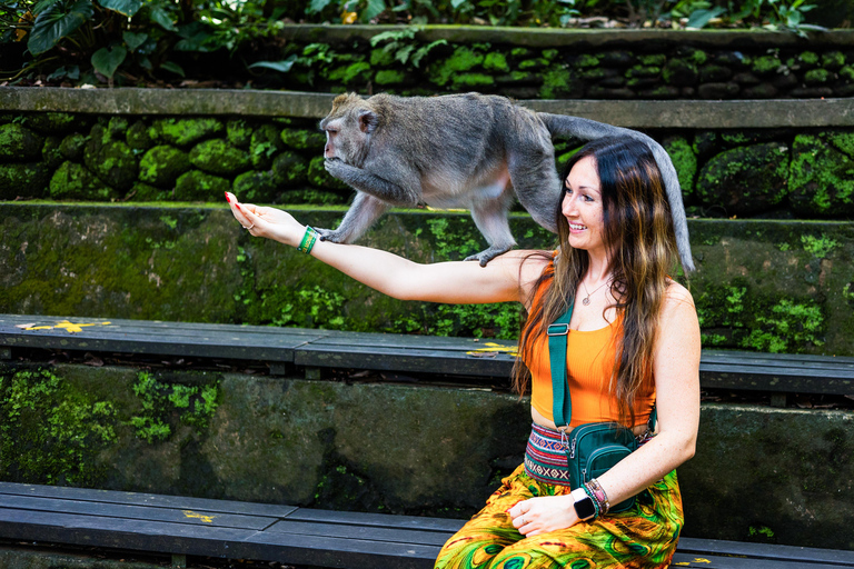 Ubud: Monkey Forest, Cretya Pool & Zipline Shared Tour Private Tour with Hotel Transfer - No Tickets