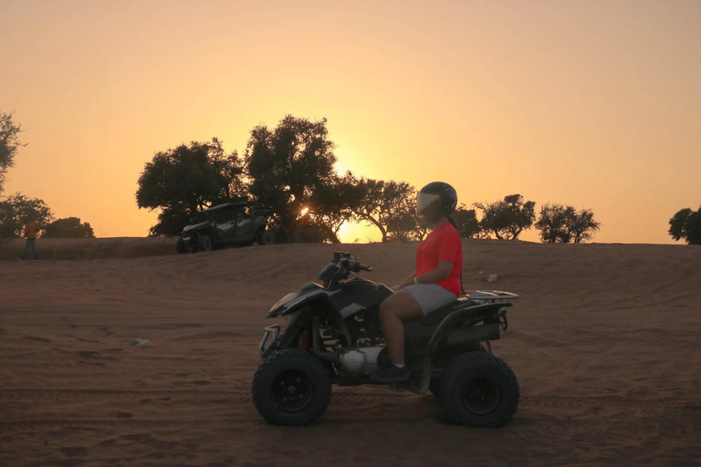 Agadir: Sunset Desert Quad Biking With Hotel Pickup
