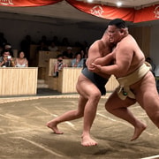 Kyoto: Live Sumo Show with Drink & Wrestler Photo