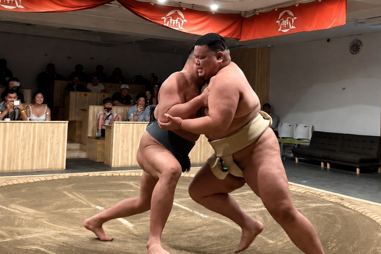 Kyoto: Sumo Show with Experience & Photo, Drink Included Sumo Show – Kawaramachi Venue, 2 min from Kawaramachi Stn