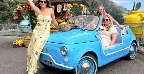 Amalfi Coast: Fiat 500 Jolly Tour with Lemon Grove Visit