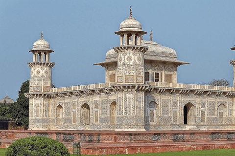 From Delhi: Agra Day Trip with Taj Mahal and Agra FortAC Car and Tour Guide Service Only