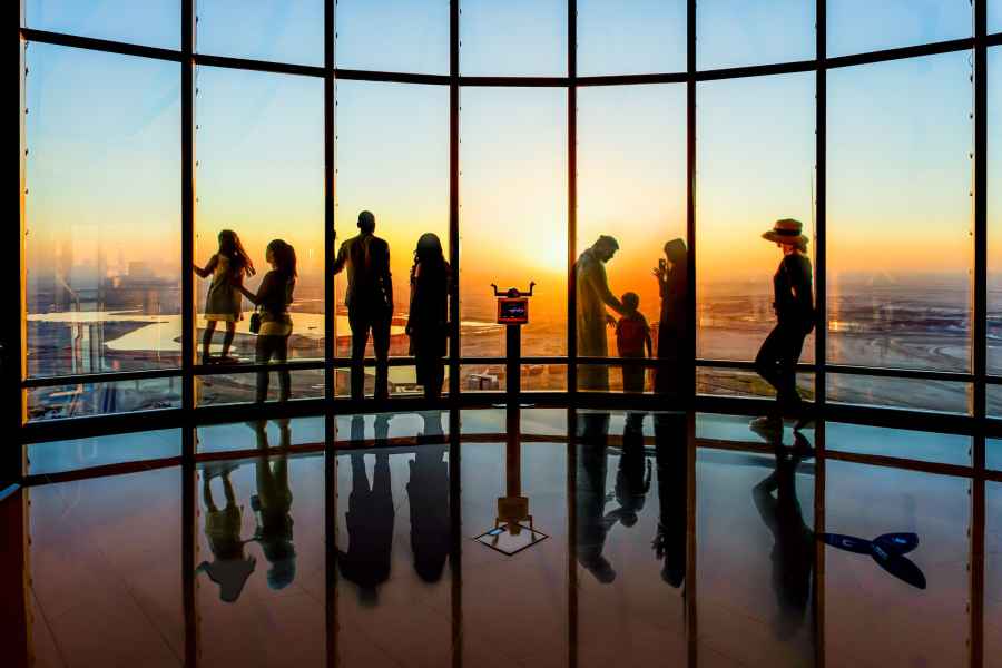Burj Khalifa: Eintrittskarte für die Etagen 124 und 125