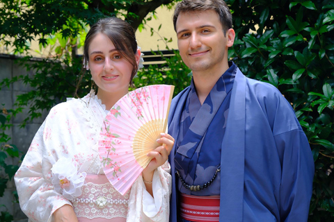 Kyoto: Kimono Rental, Tea Ceremony, and Garden Photoshoot