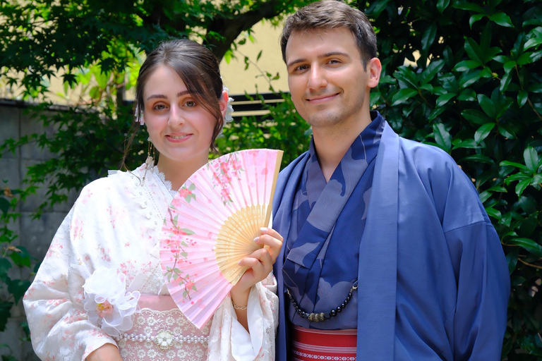 Kyoto: Kimono Rental, Tea Ceremony, and Garden Photoshoot