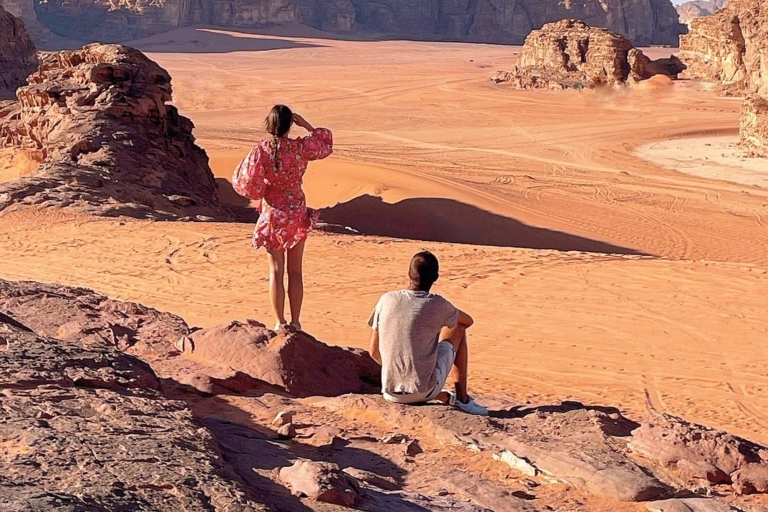 4Hour Jeep Tour (Morning or Sunset) Wadi Rum Desert Highligh 3 hour tour + Sunset view point