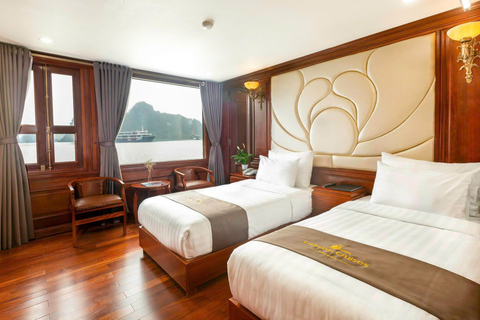 Hanoi/Port : 2-Day Ha Long & Lan Ha Bay on Luxury Cruises Limousine Bus from Hanoi to Ha Long