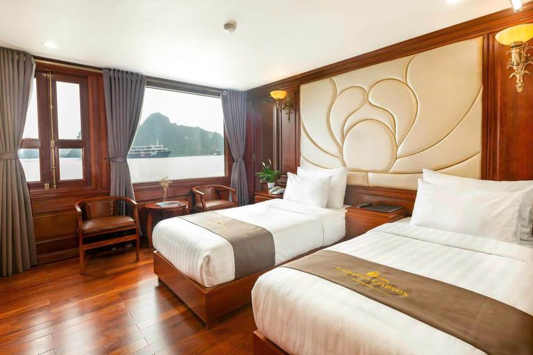 Hanoi/Port : 2-Day Ha Long & Lan Ha Bay on Luxury Cruises Limousine Bus from Hanoi to Ha Long