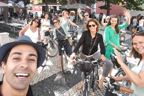 Lissabon: e-biketour van 3 uur door het centrum met gids