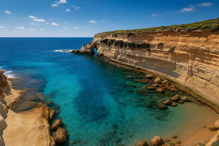 From Sliema: Marsaxlokk Market, St Peter’s Pool & Boat Tour
